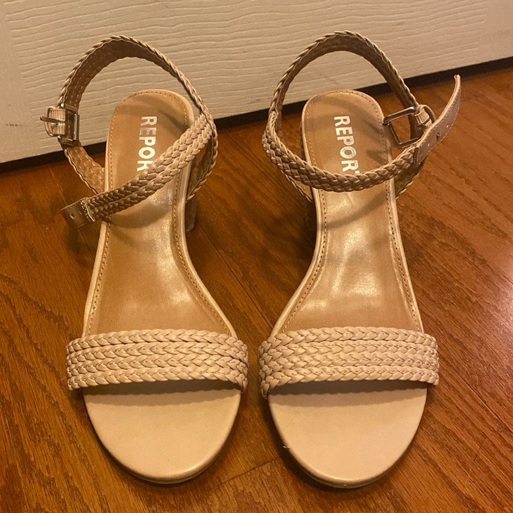Report Braided Heeled Sandals Size 9